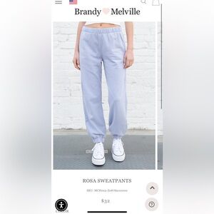 Brandy Melville Rosa Sweatpants